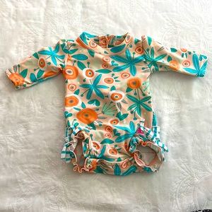 Ruffle Butts infant 0-3 Months Swim Suit
